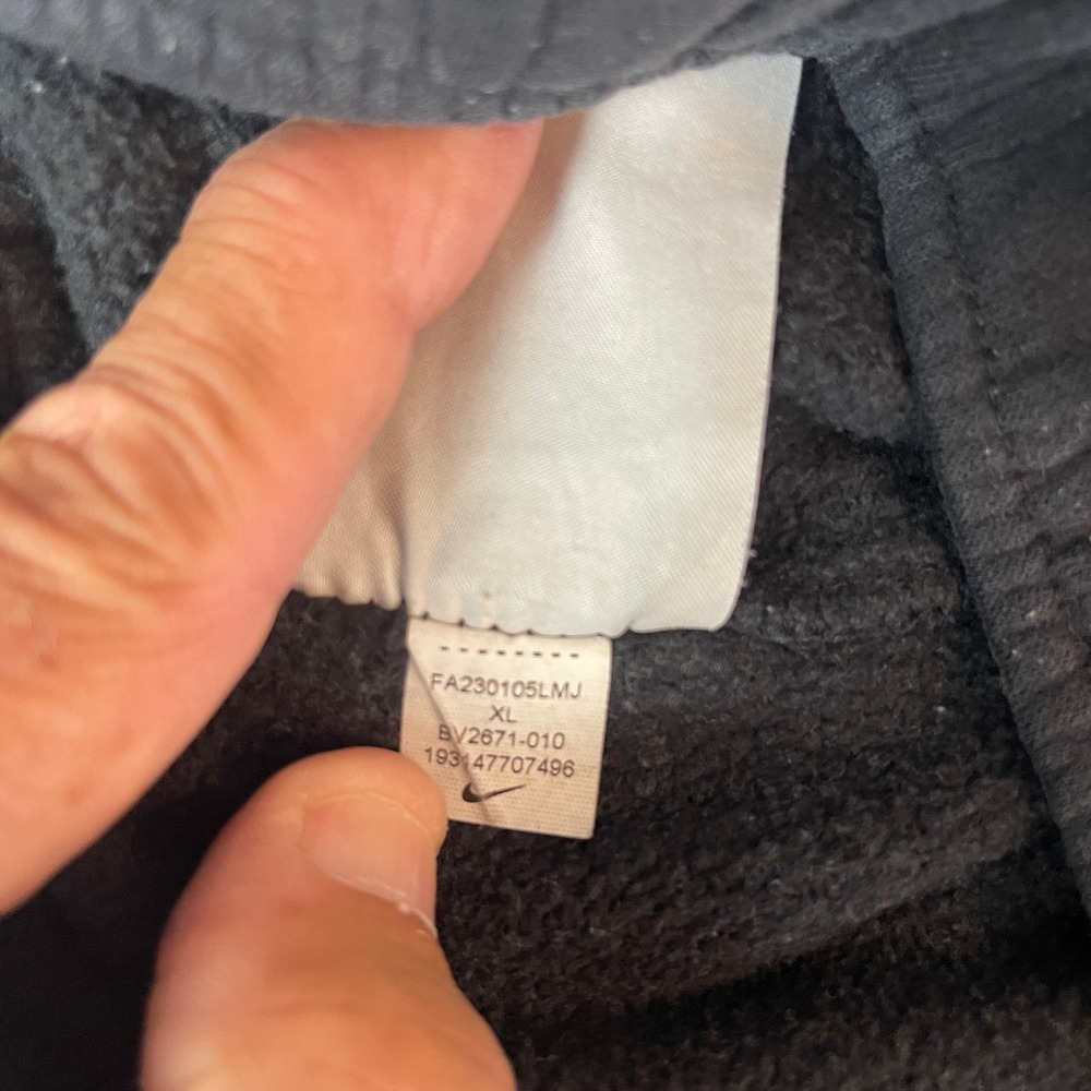 Nike Sweatpants Mens XL Black Sportswear Club Fleece Tapered Fitness Joggers Gym - Picture 5 of 8